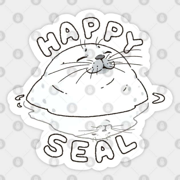 Happy Ringed Seal Sticker by You Miichi